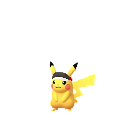 마라톤 썬캡의 피카츄