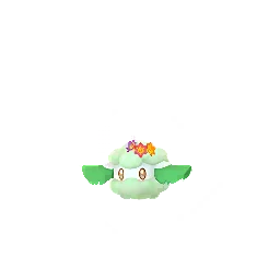 Cottonee wearing a flower crown